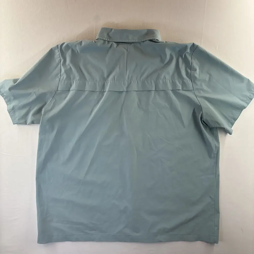 The North Face Men’s Outdoor Performance Shirt Size XXL Blue Short Sleeve Vented